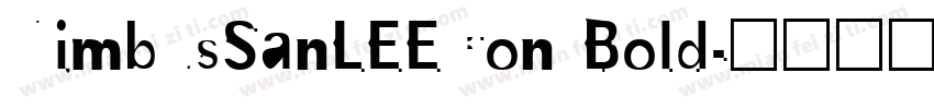 NimbusSanLEECon Bold字体转换